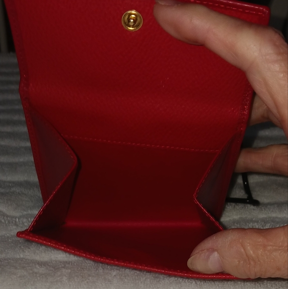 Nina Ricci Red Wallet with snap closure - Picture 8 of 15